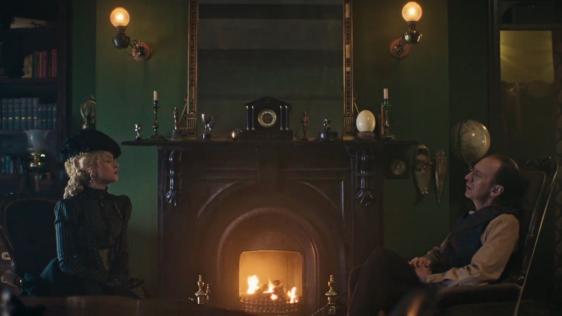An image of Lady Violet and Sherlock Holmes from Sherlock & Daughter episode 4 (Image via The CW)